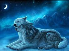 Wolf And Moon - Diamond Paintings - Diamond Art - Paint With Diamonds - Legendary DIY  | Free shipping | 50% Off