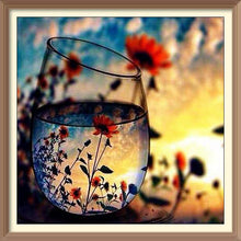 Sunflowers Look Through The Cup - Diamond Paintings - Diamond Art - Paint With Diamonds - Legendary DIY  | Free shipping | 50% Off