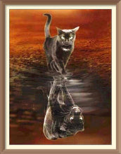 Black Cat - The Little Black Panther - Diamond Paintings - Diamond Art - Paint With Diamonds - Legendary DIY  | Free shipping | 50% Off
