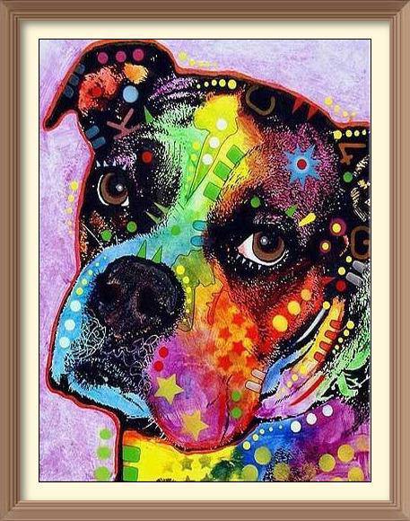 American Pit Bull Terrier - Diamond Paintings - Diamond Art - Paint With Diamonds - Legendary DIY  | Free shipping | 50% Off