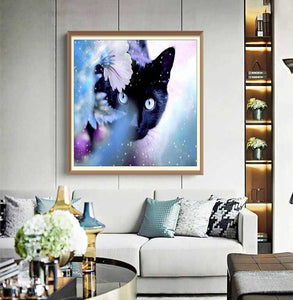 Black Cat Shimmer - Diamond Paintings - Diamond Art - Paint With Diamonds - Legendary DIY  | Free shipping | 50% Off