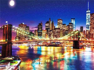 Brooklyn Bridge At Night 7