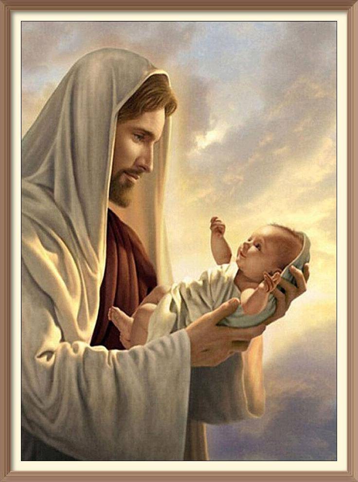 Jesus Christ Holding A Baby - Diamond Paintings - Diamond Art - Paint With Diamonds - Legendary DIY  | Free shipping | 50% Off