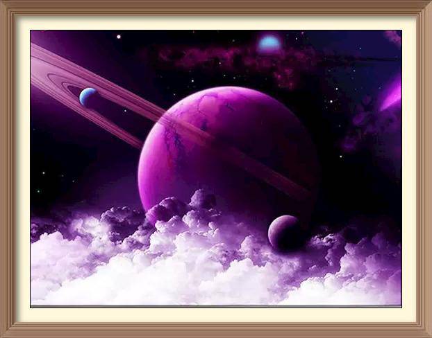 Purple Saturn - Diamond Paintings - Diamond Art - Paint With Diamonds - Legendary DIY - Best price - Premium - Free Shipping - Arts and Crafts