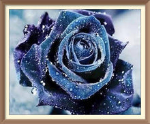 Blue Rose - Diamond Paintings - Diamond Art - Paint With Diamonds - Legendary DIY - Best price - Premium - Free Shipping - Arts and Crafts