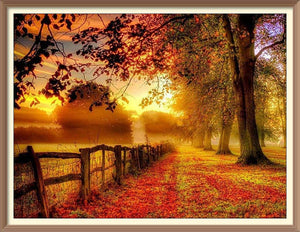 Autumn In The Countryside - Diamond Paintings - Diamond Art - Paint With Diamonds - Legendary DIY  | Free shipping | 50% Off