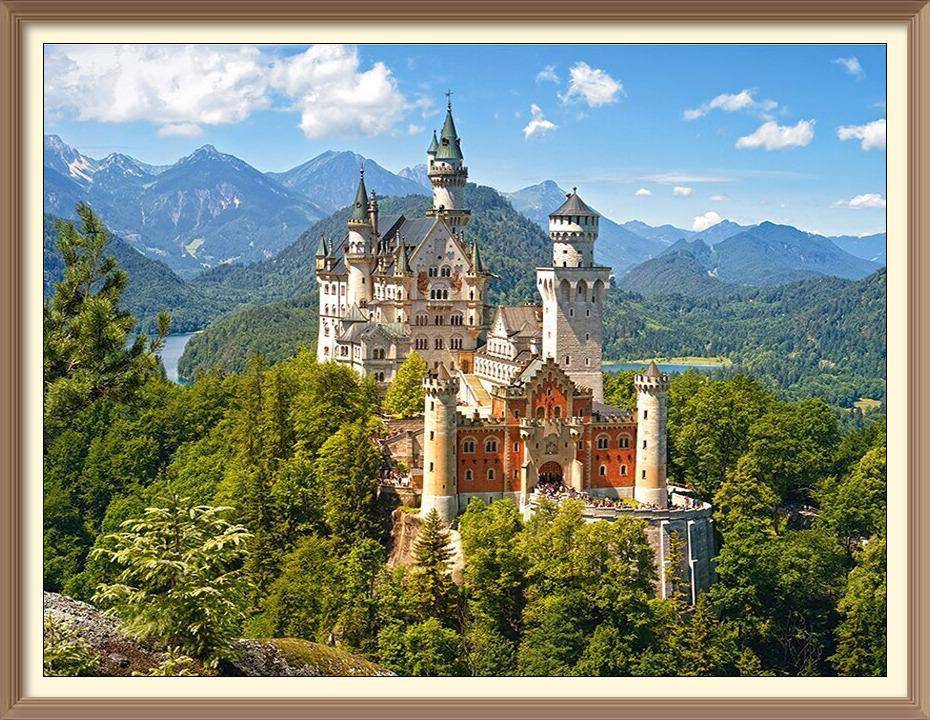 Castle in The Forest - Diamond Paintings - Diamond Art - Paint With Diamonds - Legendary DIY  | Free shipping | 50% Off