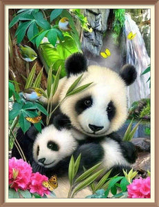 Double Panda - Diamond Paintings - Diamond Art - Paint With Diamonds - Legendary DIY  | Free shipping | 50% Off