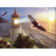 The Eagle Spreads Its Wings On The Lighthouse - Diamond Paintings - Diamond Art - Paint With Diamonds - Legendary DIY  | Free shipping | 50% Off