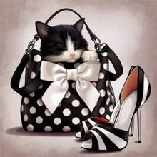 Tuxedo Kittens In A Handbag - Diamond Paintings - Diamond Art - Paint With Diamonds - Legendary DIY  | Free shipping | 50% Off