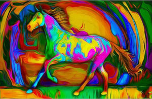 Multicolored Horse - Diamond Paintings - Diamond Art - Paint With Diamonds - Legendary DIY  | Free shipping | 50% Off
