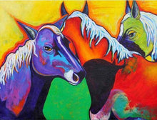 Multicolored Friendship Of Horses - Diamond Paintings - Diamond Art - Paint With Diamonds - Legendary DIY  | Free shipping | 50% Off