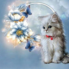 Kitten Next To The Flower - Diamond Paintings - Diamond Art - Paint With Diamonds - Legendary DIY  | Free shipping | 50% Off