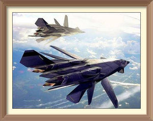 Lockheed Martin F-22 Raptor - Diamond Paintings - Diamond Art - Paint With Diamonds - Legendary DIY  | Free shipping | 50% Off