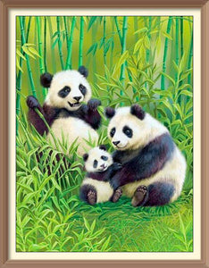 Panda Family - Diamond Paintings - Diamond Art - Paint With Diamonds - Legendary DIY  | Free shipping | 50% Off