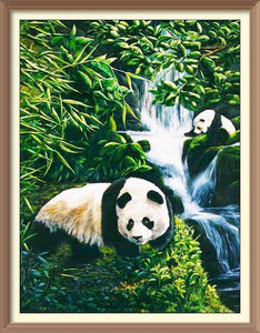 Panda in Forest - Diamond Paintings - Diamond Art - Paint With Diamonds - Legendary DIY  | Free shipping | 50% Off
