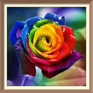 Rainbow Rose - Diamond Paintings - Diamond Art - Paint With Diamonds - Legendary DIY  | Free shipping | 50% Off