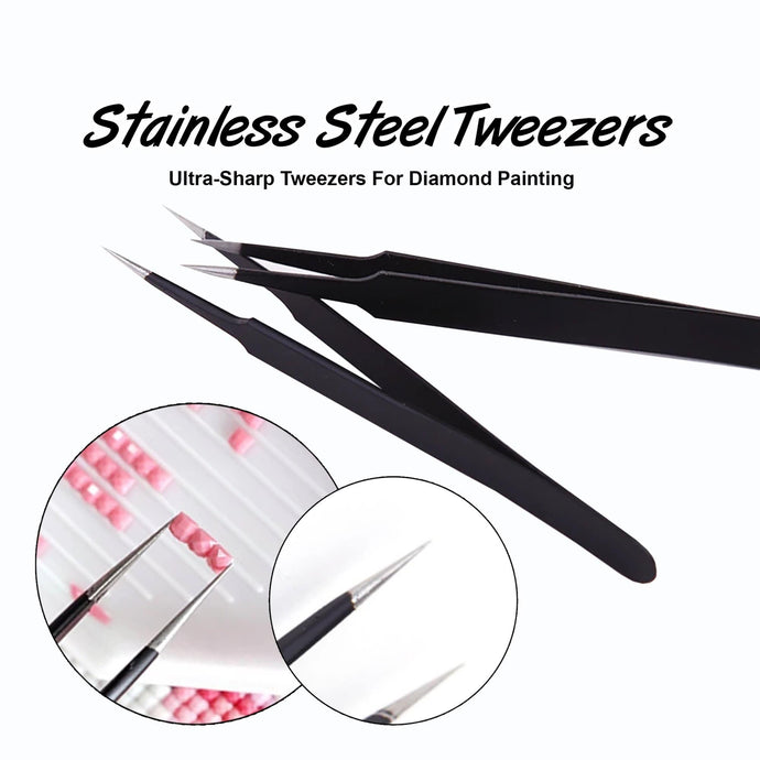High Quality Stainless Steel Tweezers - Diamond Paintings - Diamond Art - Paint With Diamonds - Legendary DIY  | Free shipping | 50% Off