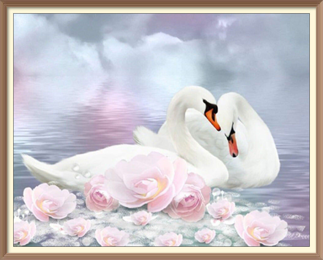 Swans and Roses 1
