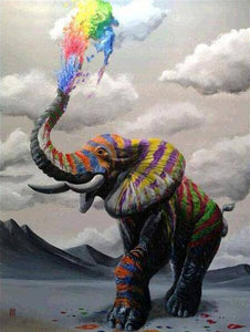 Rainbow Elephant - Diamond Paintings - Diamond Art - Paint With Diamonds - Legendary DIY  | Free shipping | 50% Off
