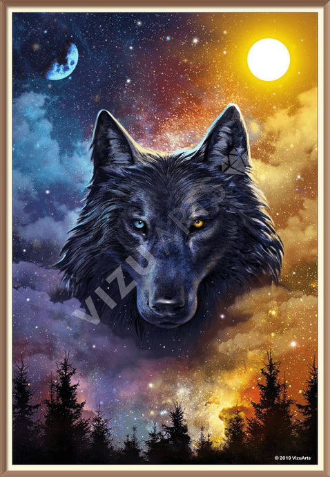 Wolf of Darkness & Light - Diamond Paintings - Diamond Art - Paint With Diamonds - Legendary DIY - Best price - Premium - Free Shipping - Arts and Crafts