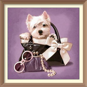 West Highland White Terrier Puppy - Diamond Paintings - Diamond Art - Paint With Diamonds - Legendary DIY  | Free shipping | 50% Off