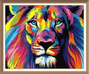 Multicolored Lion - Diamond Paintings - Diamond Art - Paint With Diamonds - Legendary DIY  | Free shipping | 50% Off