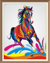Multicolored Strong Horse - Diamond Paintings - Diamond Art - Paint With Diamonds - Legendary DIY  | Free shipping | 50% Off