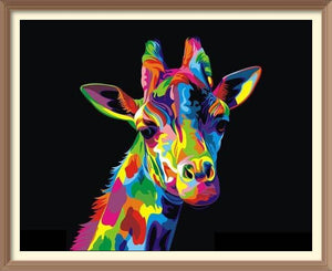 Multicolored Giraffe - Diamond Paintings - Diamond Art - Paint With Diamonds - Legendary DIY  | Free shipping | 50% Off