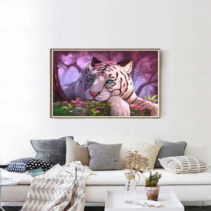 " Little Girl " White Tiger - Diamond Paintings - Diamond Art - Paint With Diamonds - Legendary DIY  | Free shipping | 50% Off