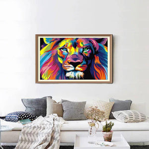Multicolored Lion - Diamond Paintings - Diamond Art - Paint With Diamonds - Legendary DIY  | Free shipping | 50% Off
