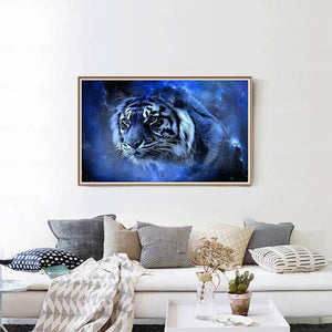 The White Tiger Looked Down From The Sky - Diamond Paintings - Diamond Art - Paint With Diamonds - Legendary DIY  | Free shipping | 50% Off