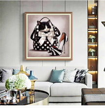 Tuxedo Kittens In A Handbag - Diamond Paintings - Diamond Art - Paint With Diamonds - Legendary DIY  | Free shipping | 50% Off