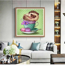 The Baby Hedgehog Is Happy - Diamond Paintings - Diamond Art - Paint With Diamonds - Legendary DIY  | Free shipping | 50% Off
